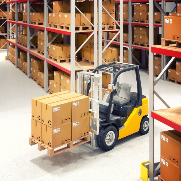 Logistics manager reviewing transport options on digital tablet