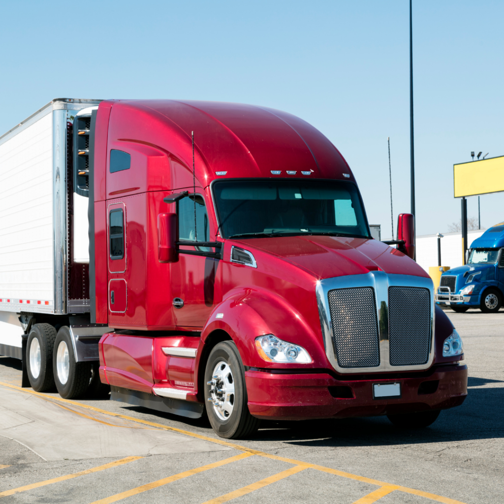 Fueling truck with credit card payment representing cash flow
